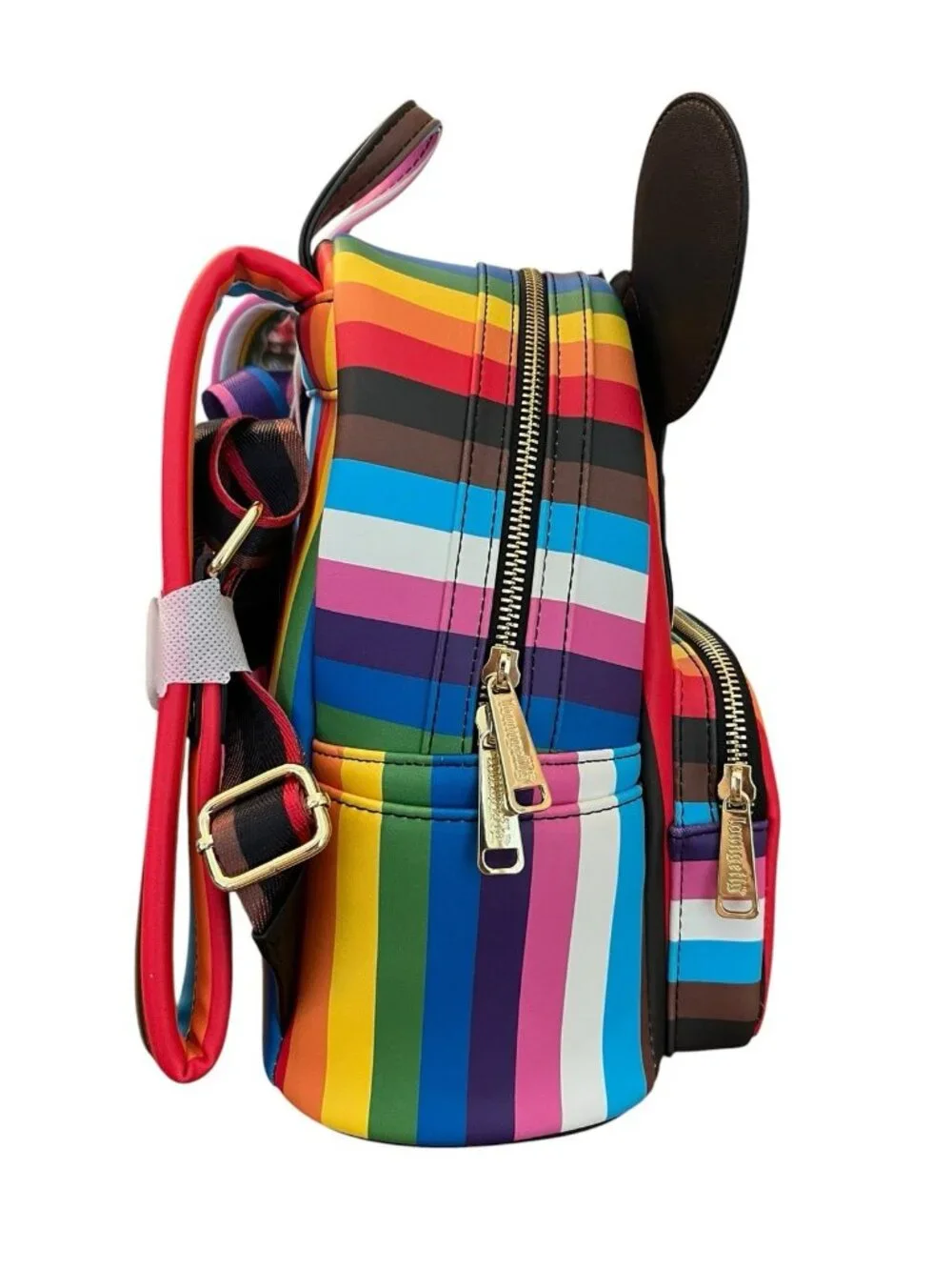 Mickey Mouse Disney Loungefly Pride Rainbow Mini Backpack Bright Colorful NWT
